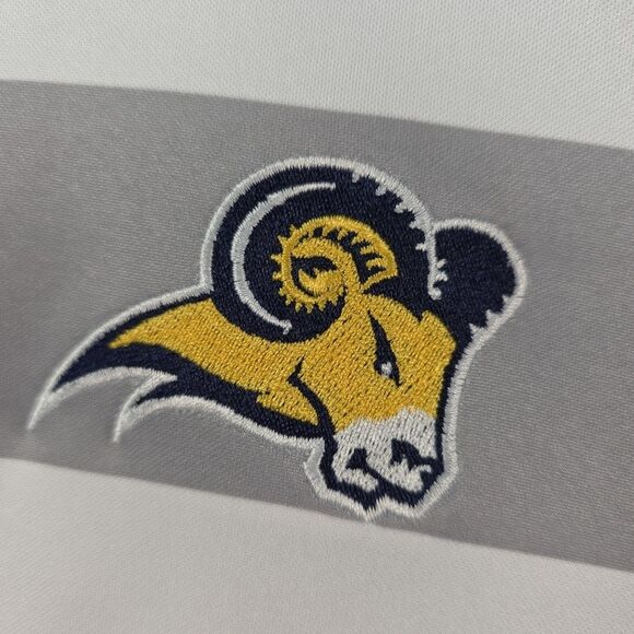 Nike Dri-Fit Polo Shirt Los Angeles Rams Men's Standard fit Size L Striped NWT - Picture 5 of 10